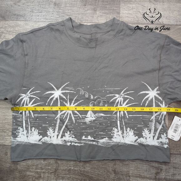 Flirtitude Crop Short Sleeve Tee Shirt Size S - Picture 3 of 5